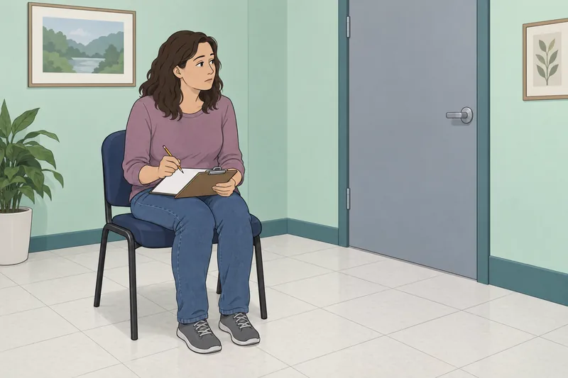 La escala de autoevaluación aparece en una clínica.