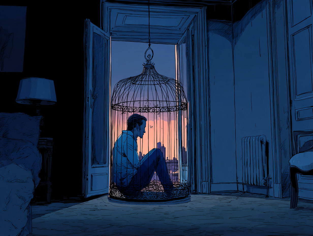 La mentalidad de víctima en una relación: cómo reconocerla y responder de forma eficaz — dibujo 4