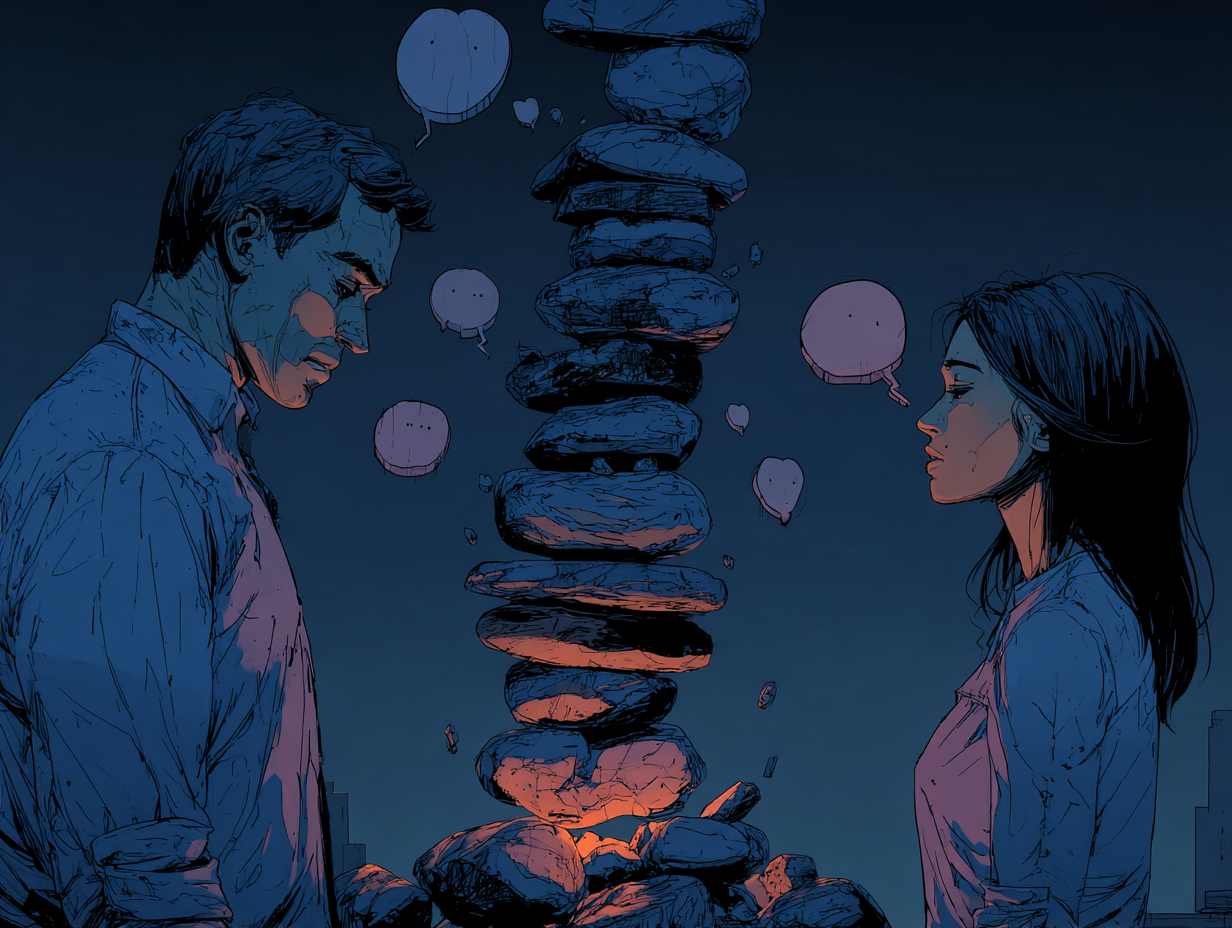 Exceso de responsabilidad en la pareja: señales de que estás cargando con demasiado — dibujo 4