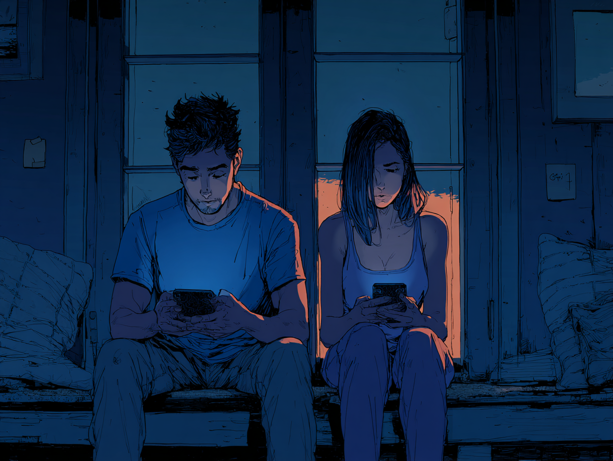 Tecnología y relaciones: cómo los hábitos digitales influyen en la conexión y qué realmente ayuda — dibujo 2 Tecnología y relaciones: cómo los hábitos digitales influyen en la conexión y qué realmente ayuda — dibujo 2