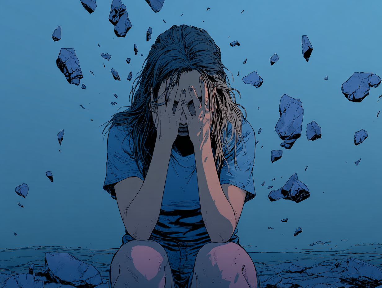 Señales de un colapso nervioso en una mujer: cómo reconocerlo y actuar — dibujo 4