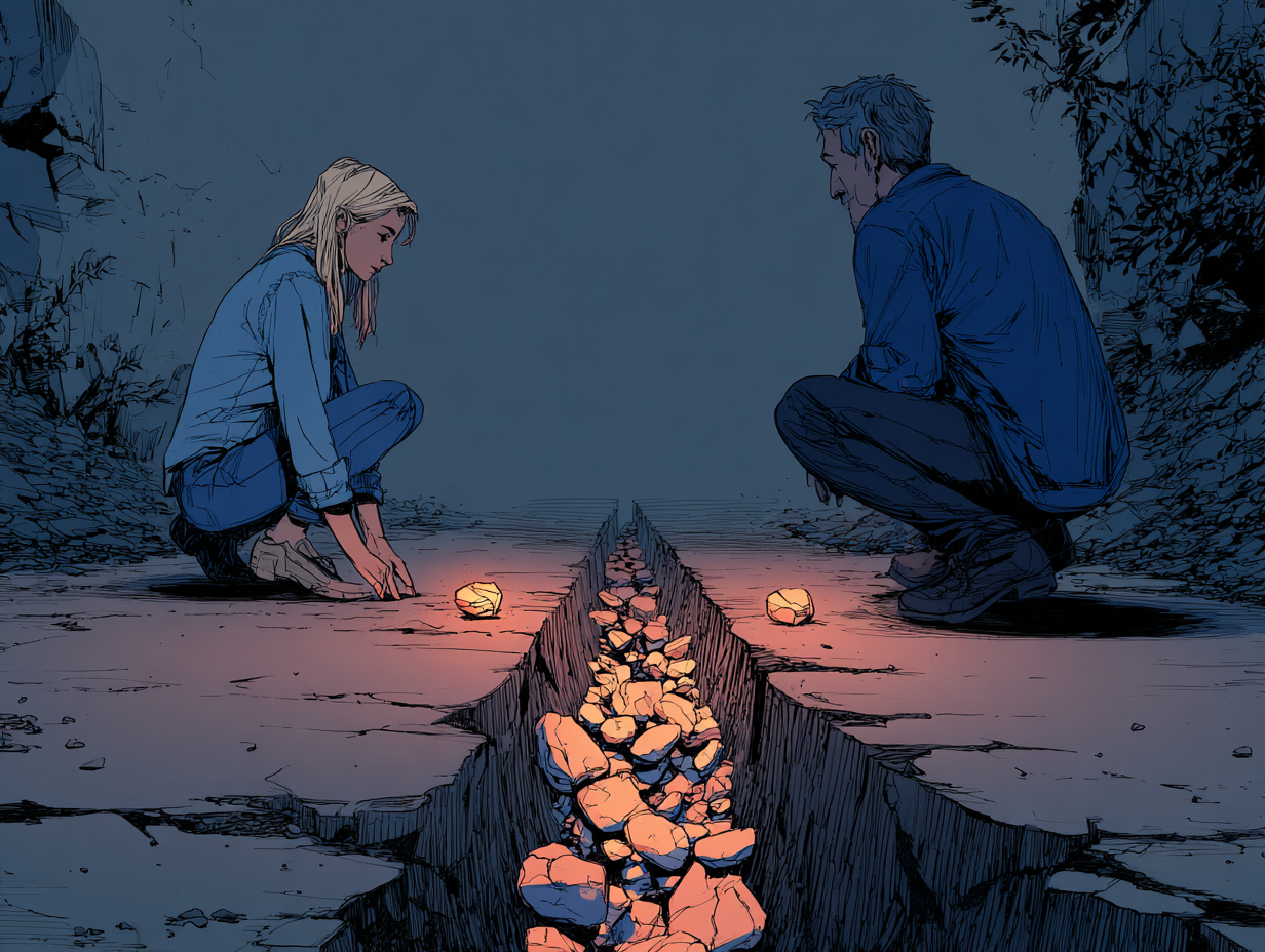 Cómo pedir disculpas a tu pareja: qué funciona realmente y qué lo empeora — dibujo 2