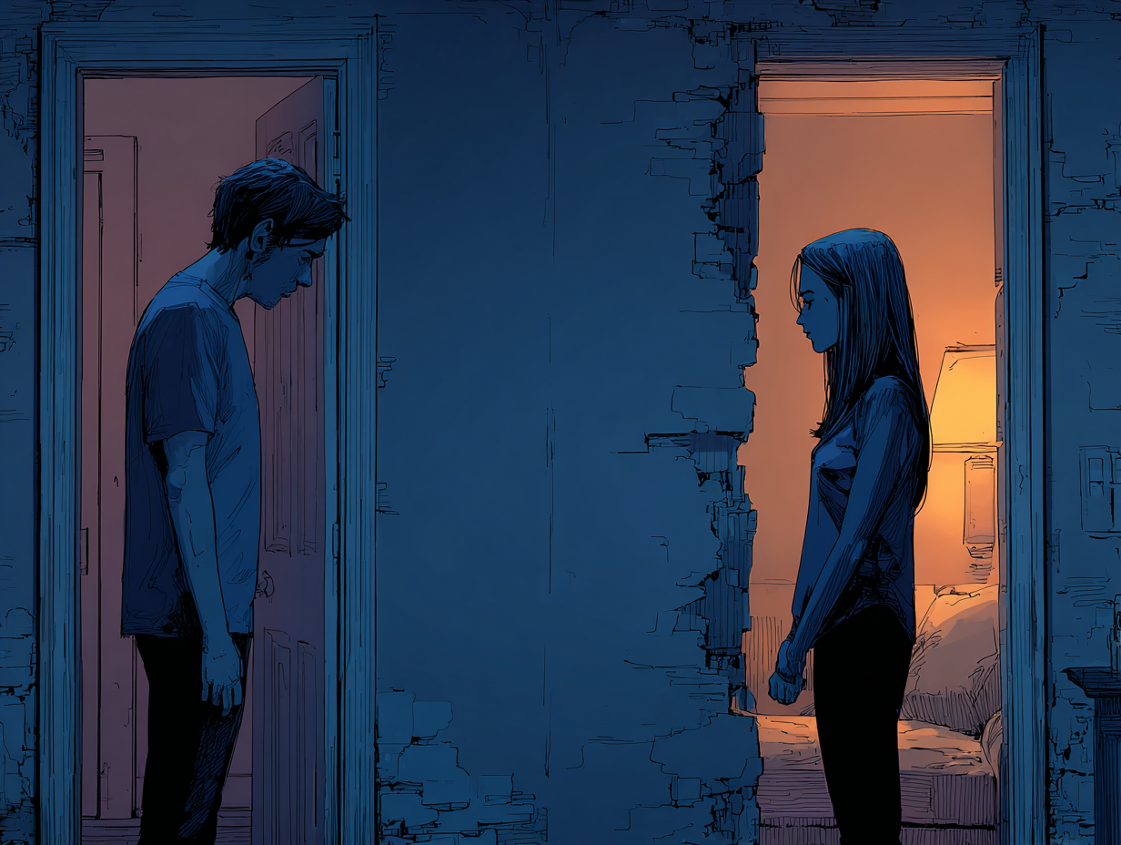 Cómo saber si tu relación ha terminado: señales de que ha llegado el momento de soltar — dibujo 4