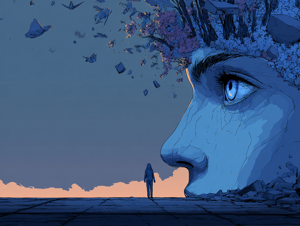 Disonancia cognitiva en las relaciones: cuando las acciones no coinciden con las palabras — dibujo 2