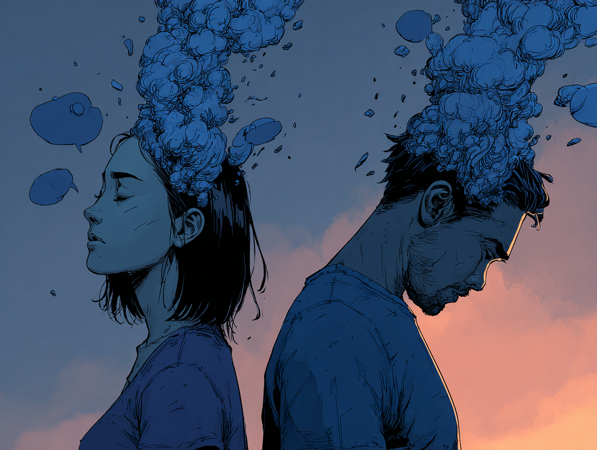 La ley del silencio en las relaciones: por qué ocurre y cómo responder — dibujo 3