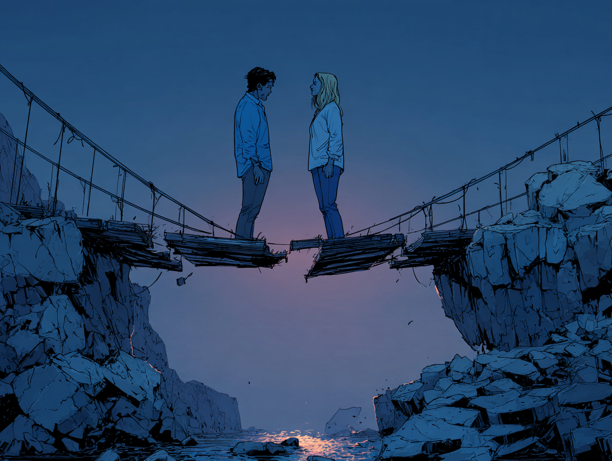La carga emocional en las relaciones: señales de desequilibrio y cómo solucionarlo — dibujo 2