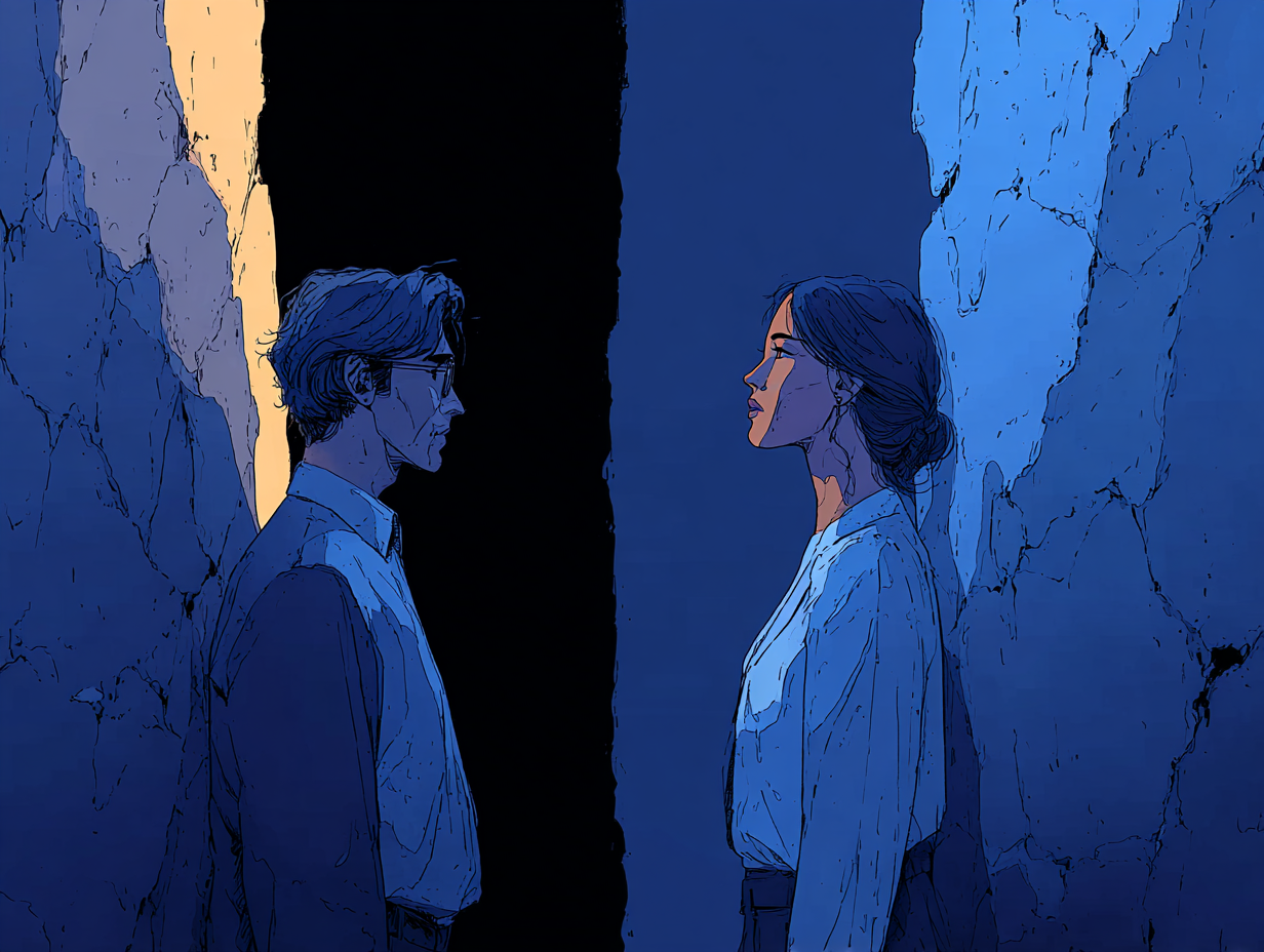 Cónyuge distanciado: qué significa legal y emocionalmente en España — dibujo 6 Cónyuge distanciado: qué significa legal y emocionalmente en España — dibujo 6