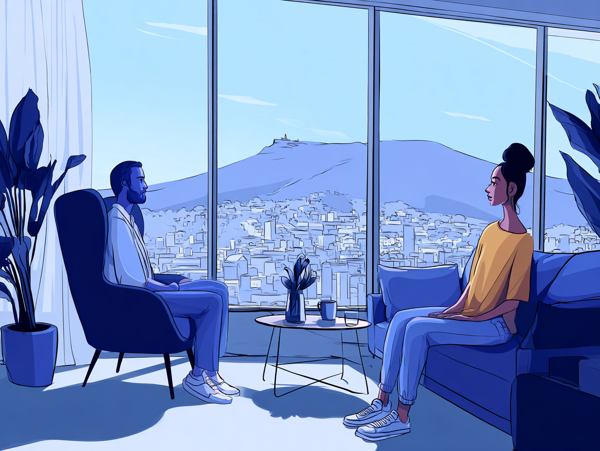 Cómo decirle a un psicólogo que quieres dejar la terapia: guías claras, frases útiles y cuándo es el momento adecuado para hacerlo — dibujo 2