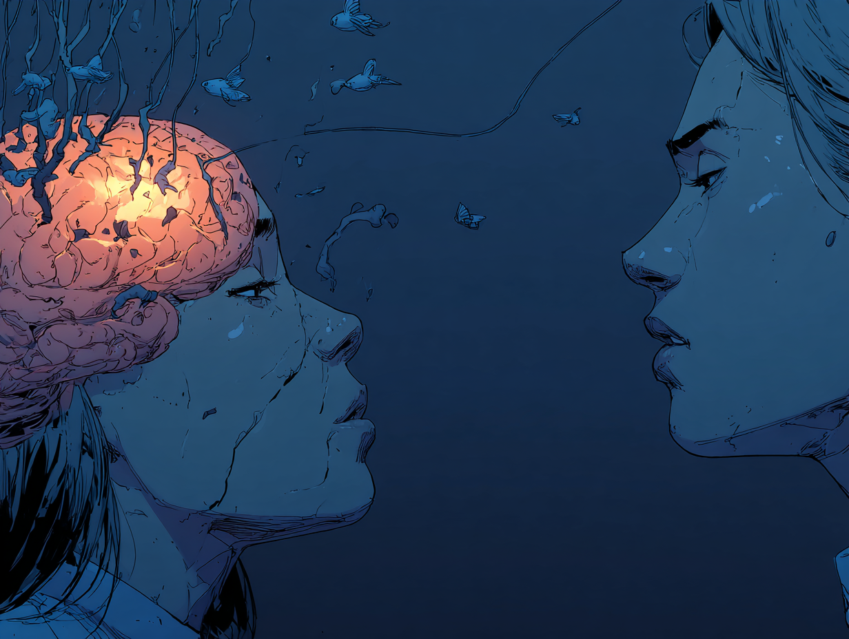 Oxitocina y apego: cómo la “hormona del amor” moldea los vínculos y las relaciones — dibujo 4