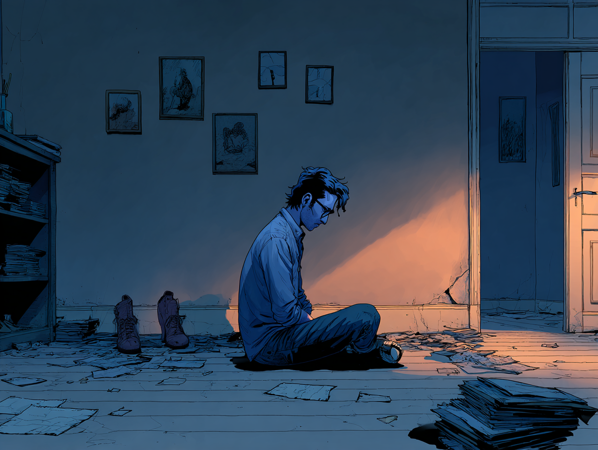 Cómo recuperarse del burnout: pasos para recuperar la energía — dibujo 2 Cómo recuperarse del burnout: pasos para recuperar la energía — dibujo 2