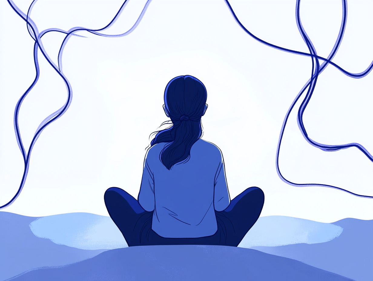 Cómo afrontar la muerte de un esposo: orientación psicológica para atravesar el duelo — dibujo 2