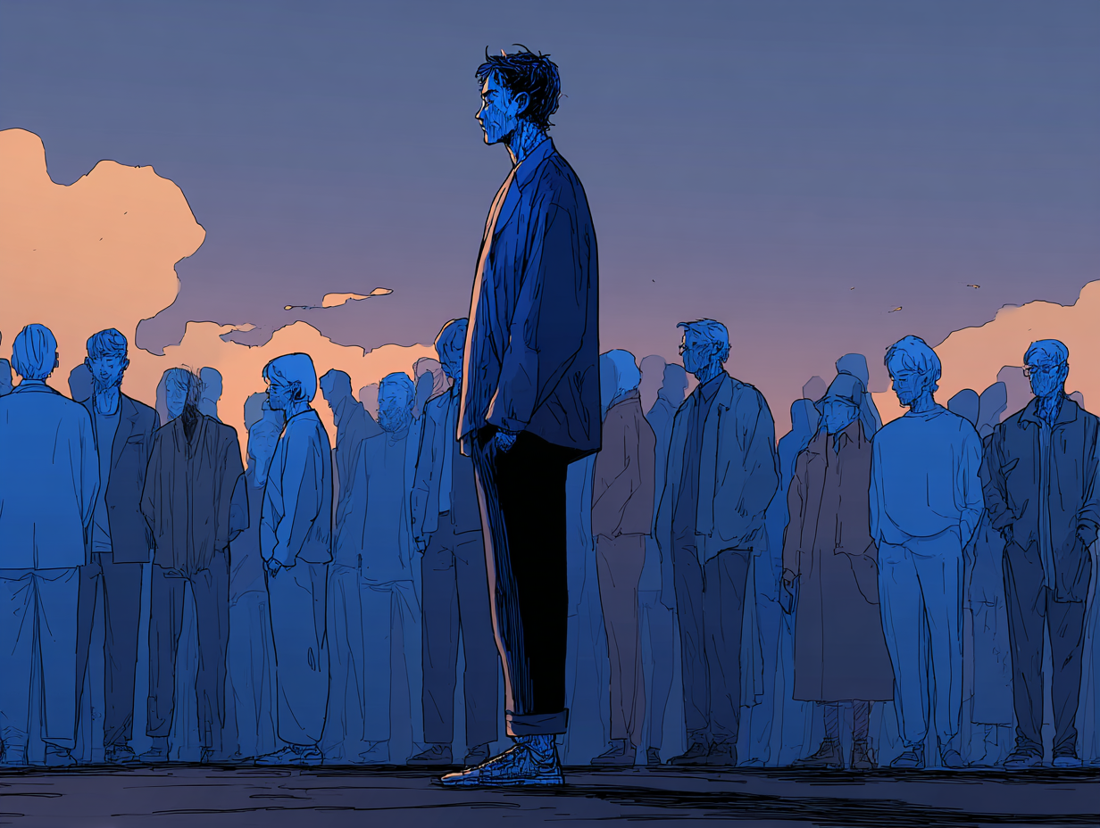 Miedo a ser percibido: comprender la ansiedad social y cómo afrontarla — dibujo 2