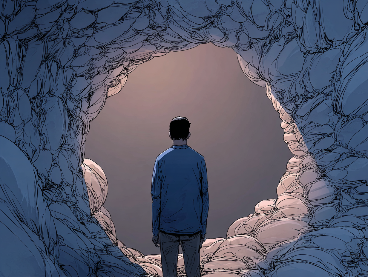 Retirada emocional: qué es, causas y cómo reconectar — dibujo 3